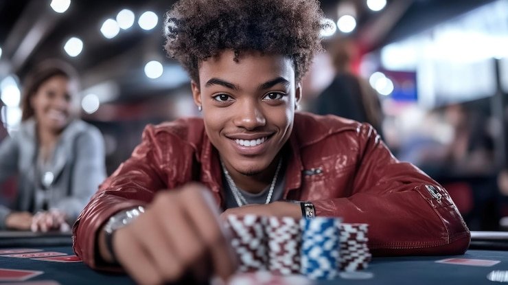 Teen Patti betting round on 367 slot with player cards and community chips displayed